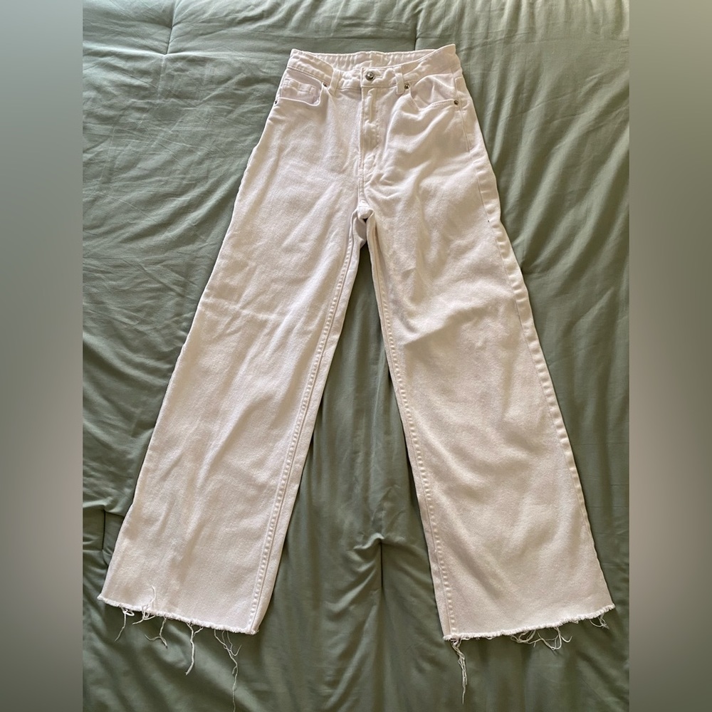 H&M Wide Leg Twill Pants